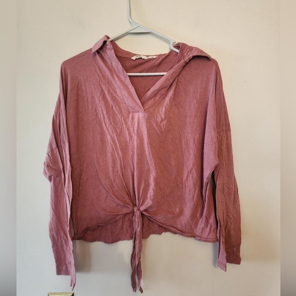 Pink long sleeve vanilla star top size small
